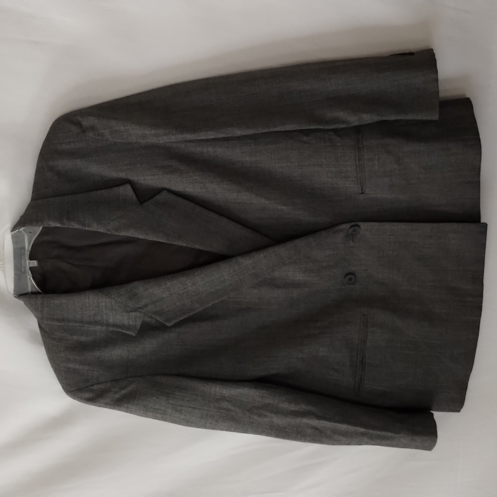 SHAWN THOMAS UNISEX BLAZER JACKET W/ SHOULDER PADS, POCKETS.